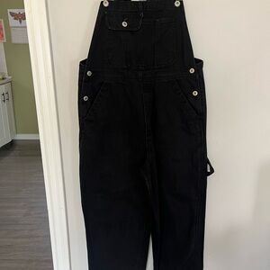 Vintage Nevada Black Denim Overalls Large